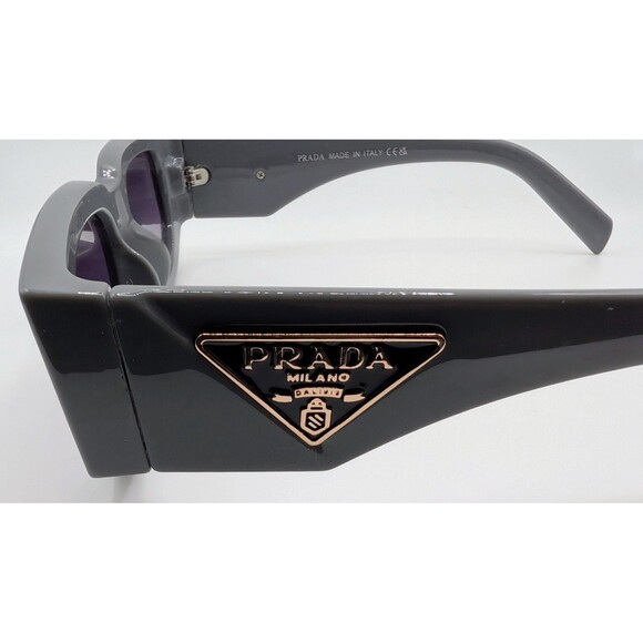 Prada 09ZS Rectangle Sunglasses In Slate Grey main image 7